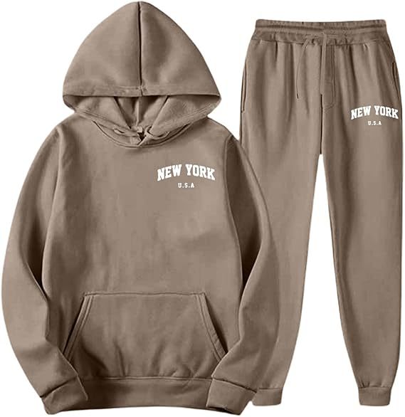 Women's Hooded Sweat Suit with high-quality material and modern lettering Skjora
