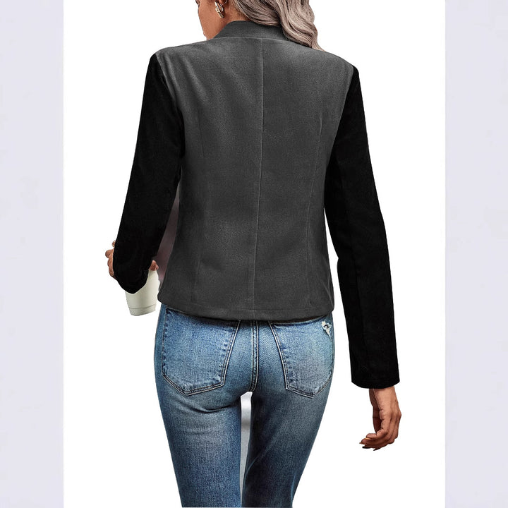 Dames elegant blazerjakke i fashionabel design med stående krage Skjora