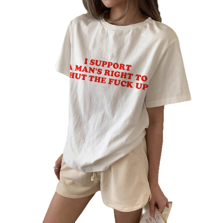 Damer oversized Bachelorette T-skjorte med eksklusiv print Skjora