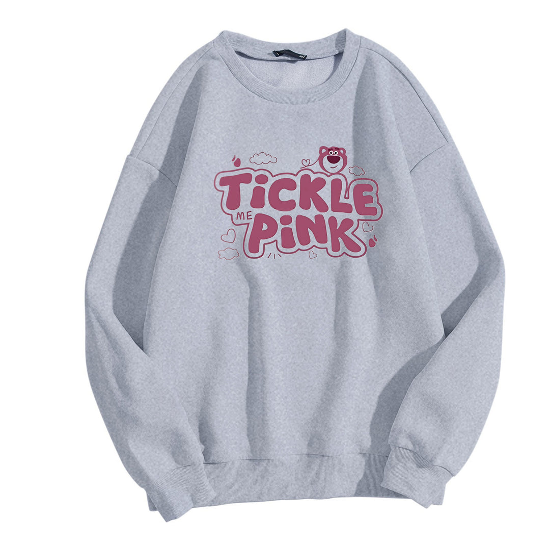 Damer sweatshirt i uformelt design med munter trykk Skjora
