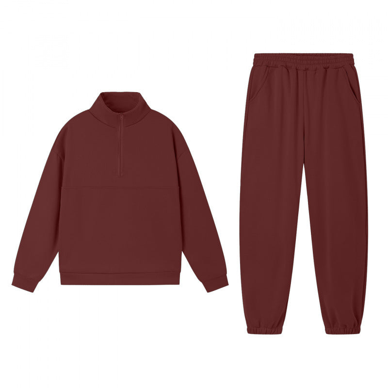 Sporty sweatshirt-set for women with high collar and elastic cuffs Skjora