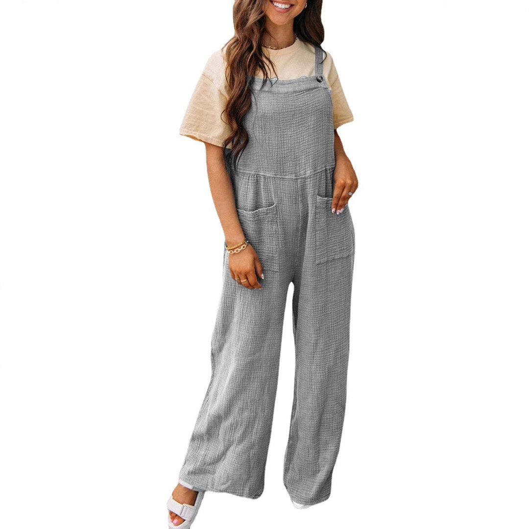 Dame casual overall med praktiske lommer og justerbare stropper Skjora
