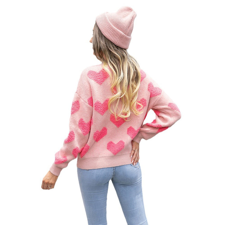 Kvinne sweatshirt med hjerte design Skjora