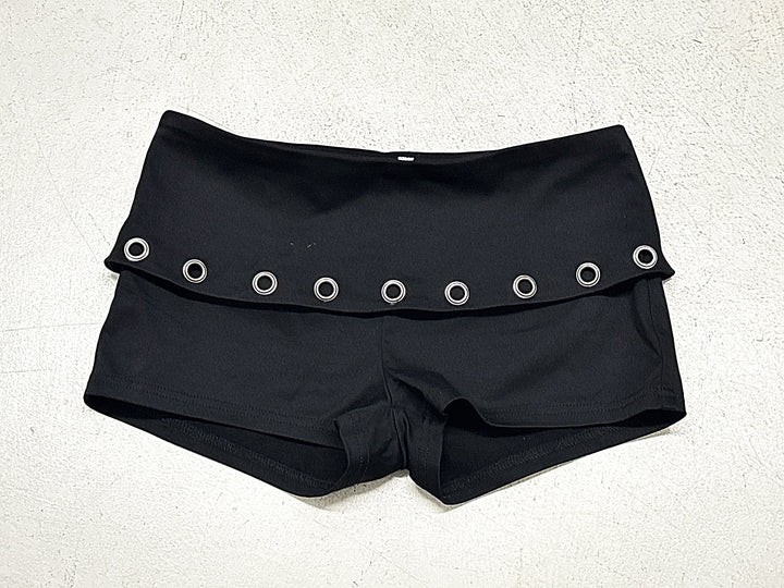 Dame Sporty badebukser med moderne gummibånd og ringdetaljer Skjora