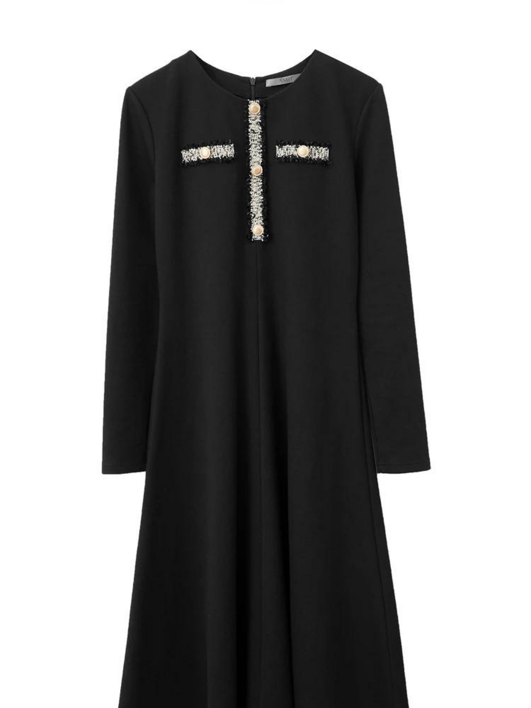 Midnight Eleganse Midikjole i svart