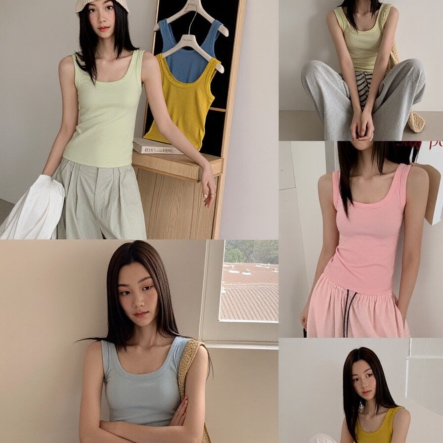 Dame Cami Tank Top Uten Ermer Elegant