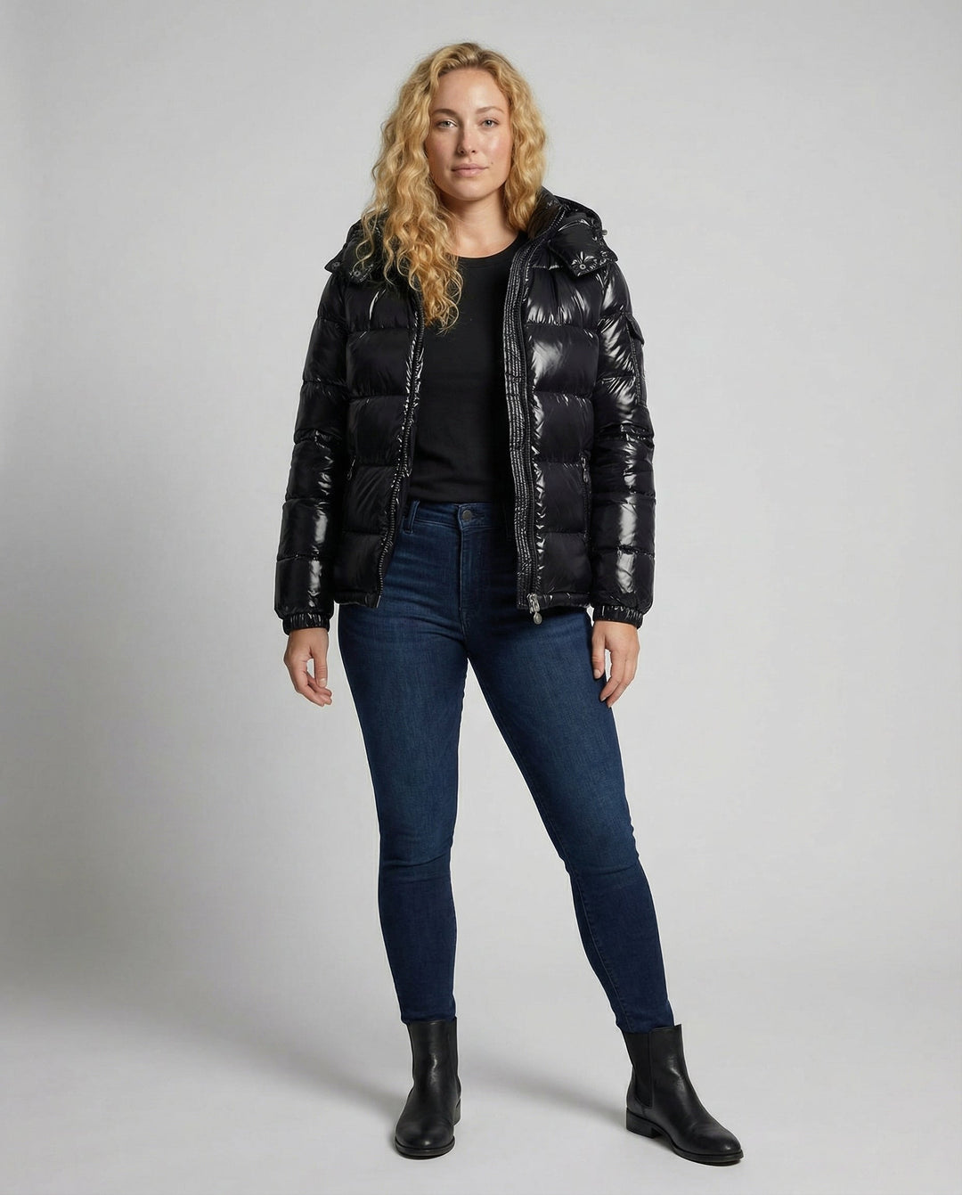 Varm Polstret Puffjakke Dame