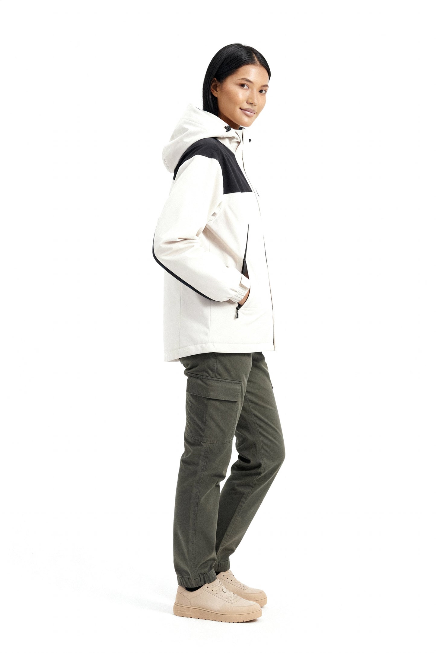 Skjora | 3-i-1 Fleece-vinterjakke med hette for damer