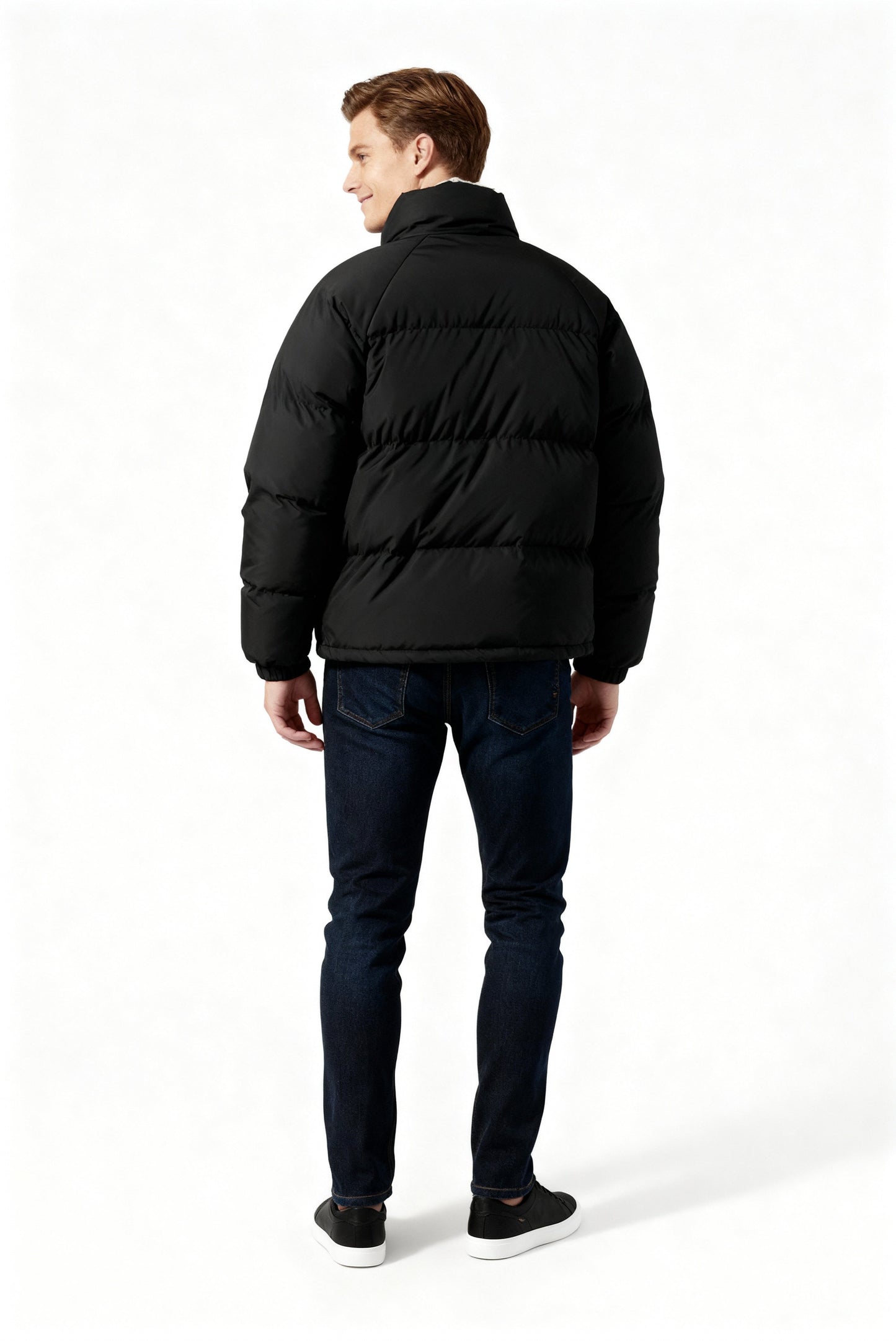 Skjora | Fleece-fôret puffjakke